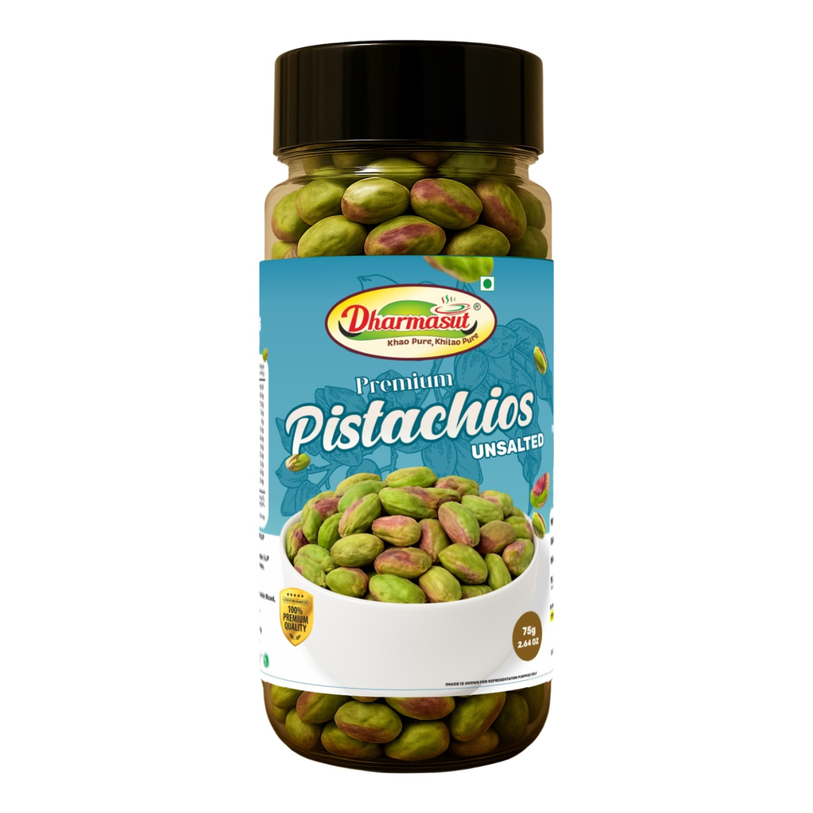 75g. Premium Unsalted Pistachio Jar Pack