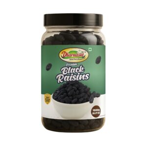 1kg.Premium Black raisins Jar Pack